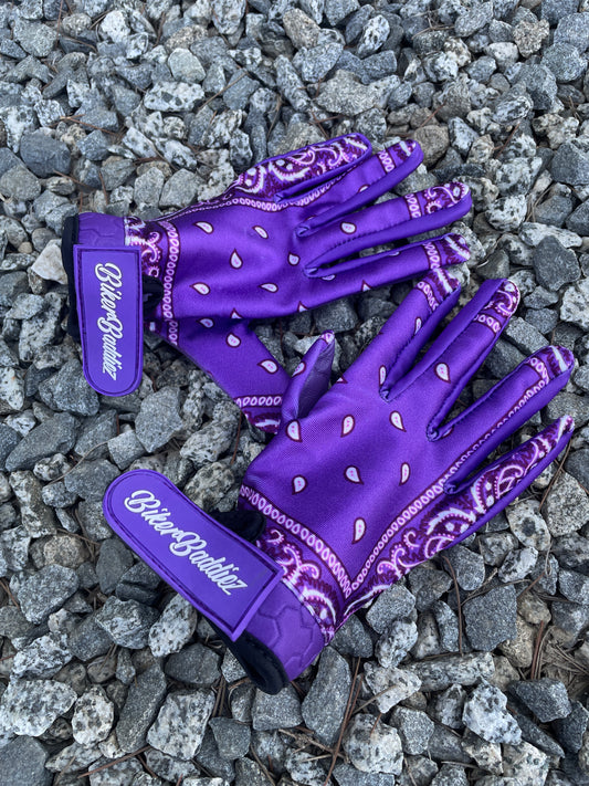 Purple Bandana Gloves